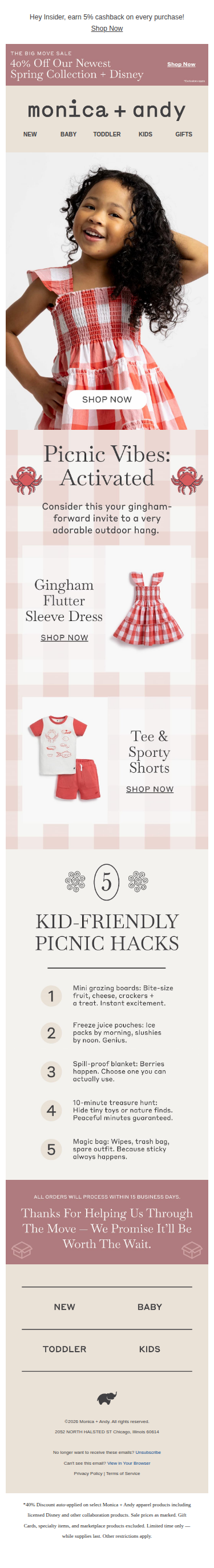 Gingham Made for Sunny Afternoons