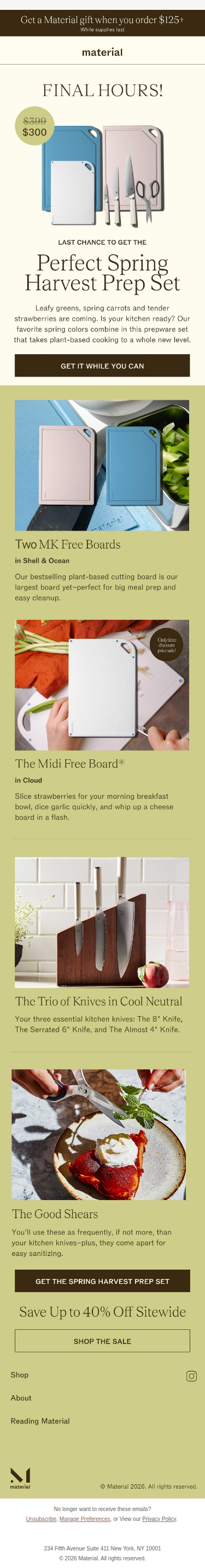 Final hours: Spring Harvest Set