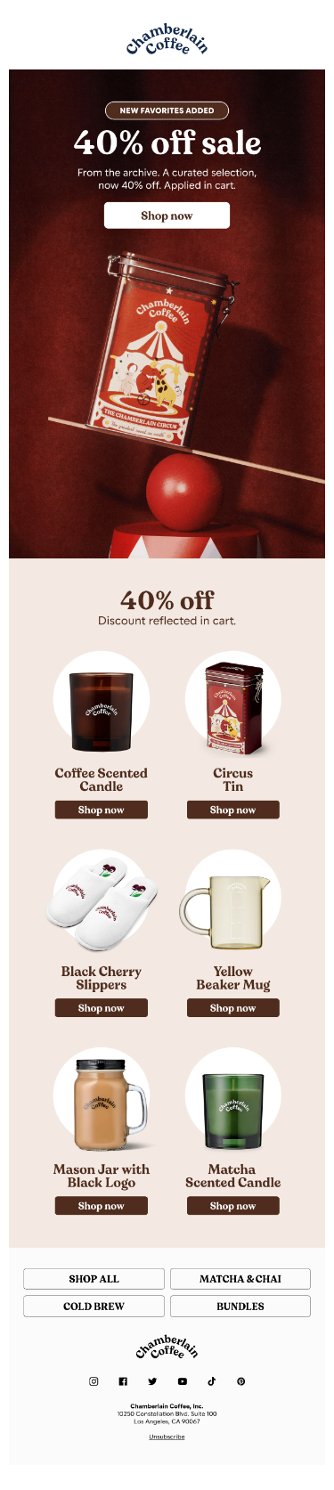 The archive is 40% off.