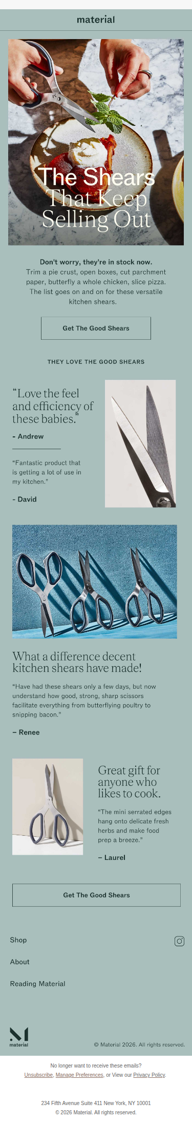 Why The Good Shears keep selling out