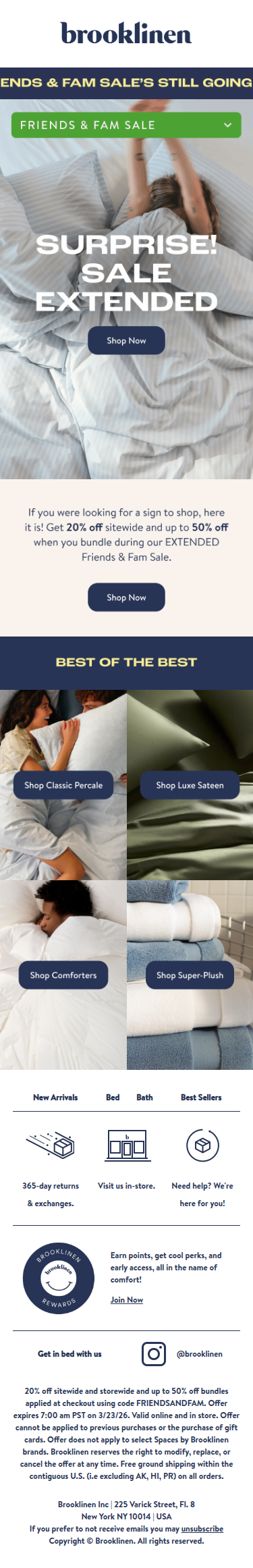 SURPRISE! Friends & Fam Sale isn't over yet