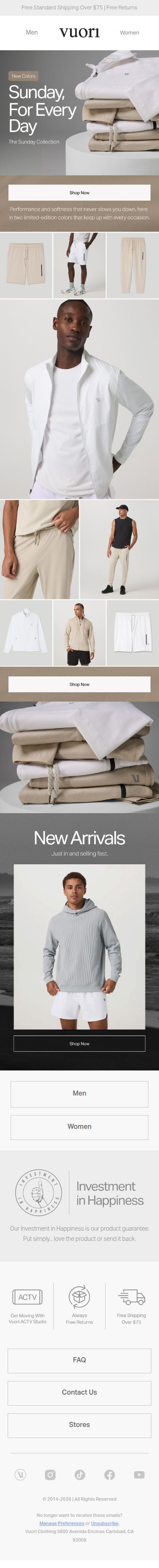 Just Dropped: New Sunday Collection Colors