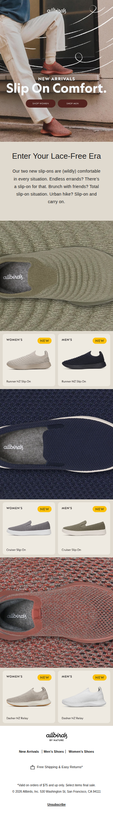 Go Ahead. Try Some New Slip-Ons. 😎