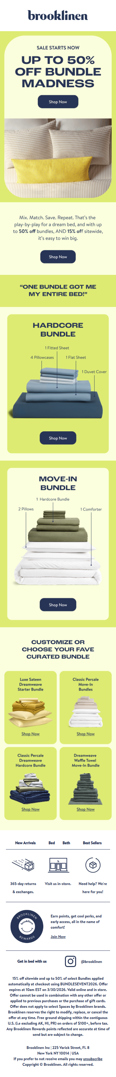 Up to 50% Off Bundles Starts NOW