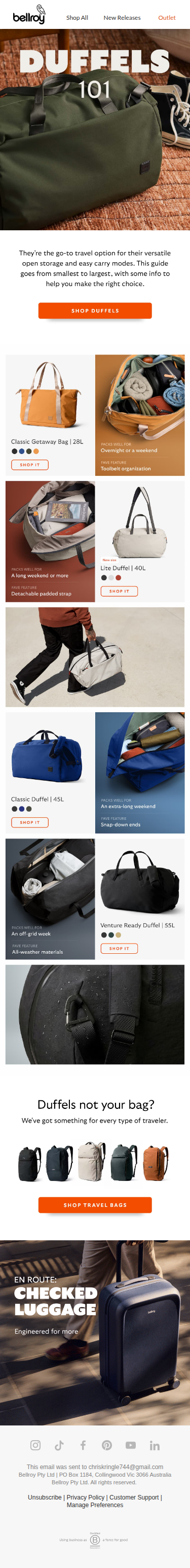 Duffels: our ultimate guide