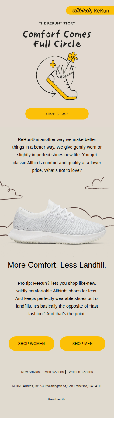 ReRun® Shoes: The Ultimate Win/Win 🌎