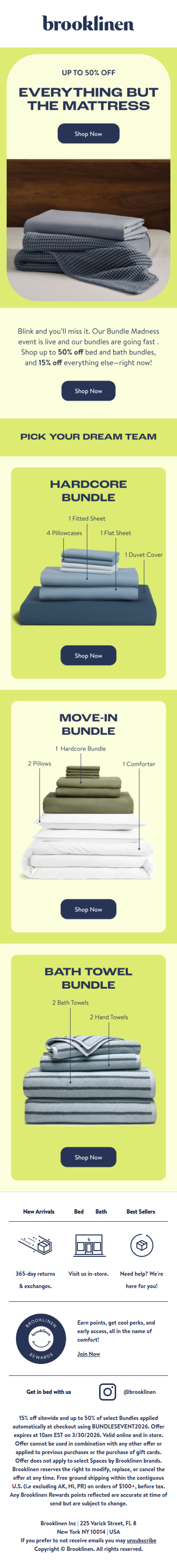 Up to 50% off bundles are headed off-court...