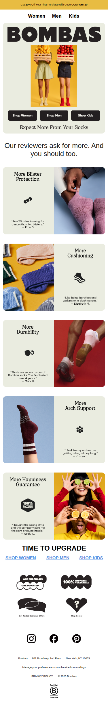 “I never knew I could love a sock.”