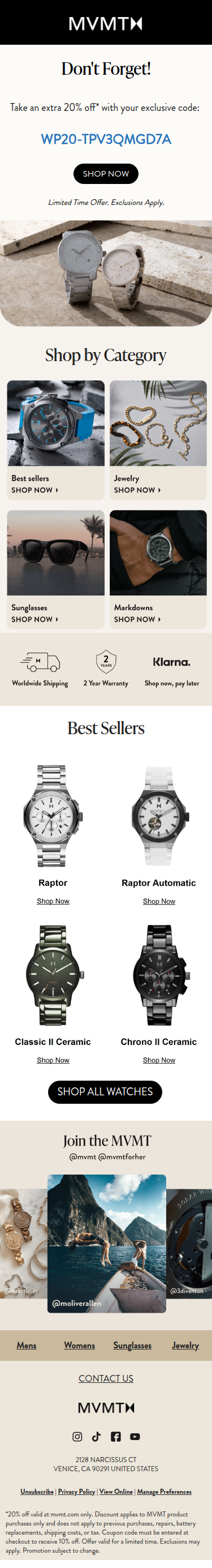 We’ve got your 20% off code inside!