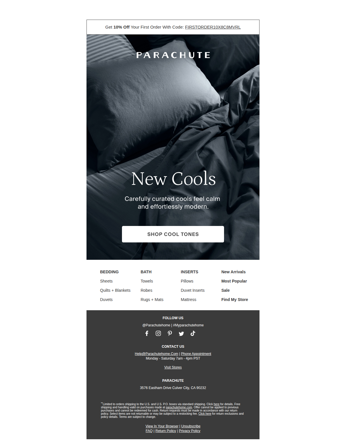 New Cools — desktop view