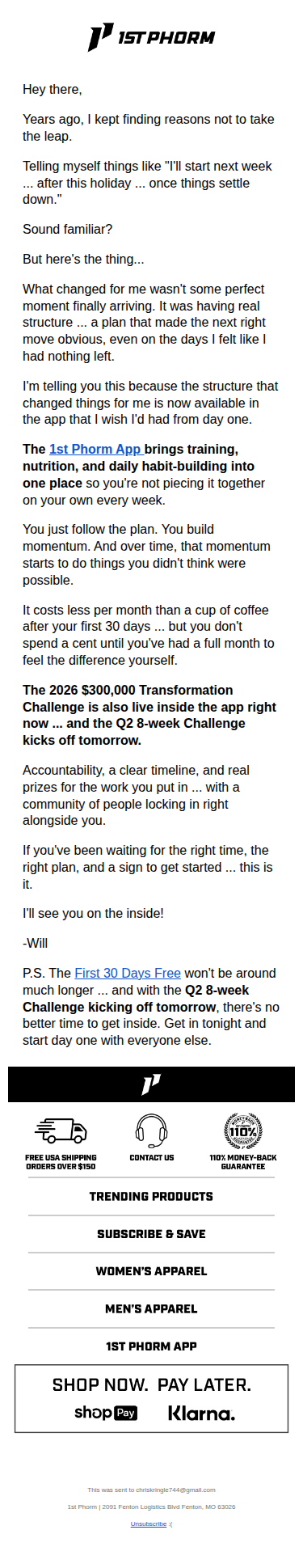 I almost talked myself out of it