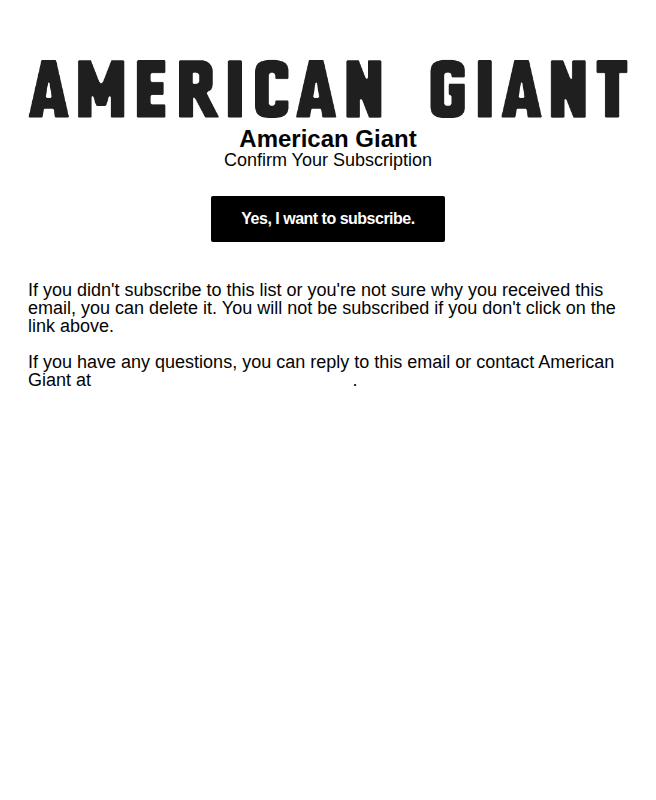 Confirm Your Subscription