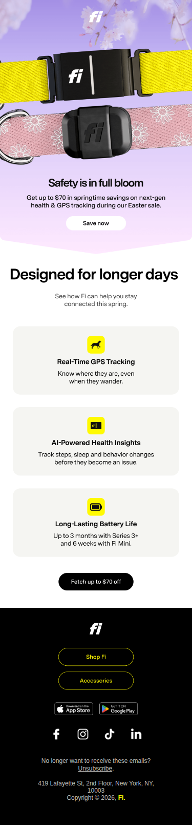 Spring into Fi savings