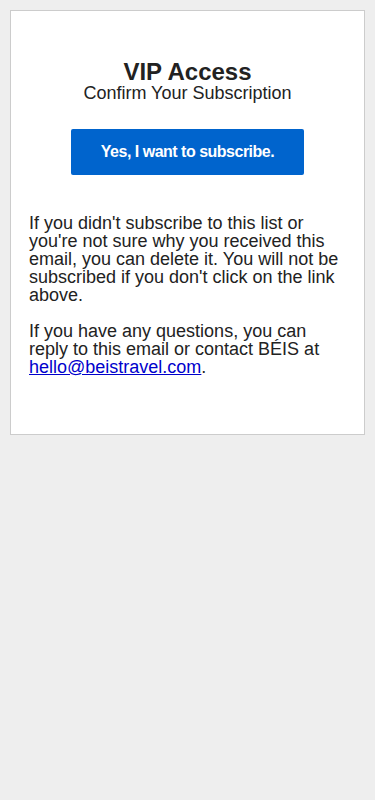 Confirm Your Subscription