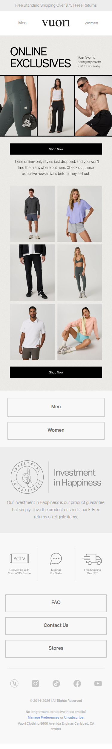 Vuori Online Exclusives