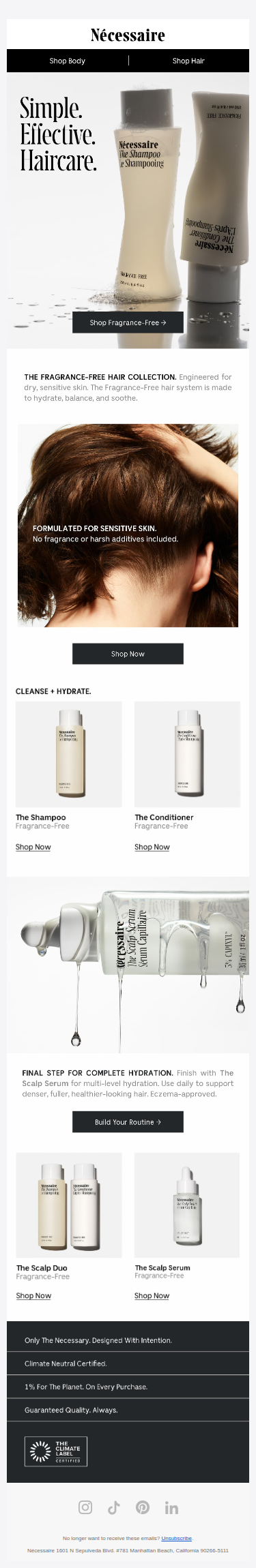 For Dry Hair + Sensitive Scalps