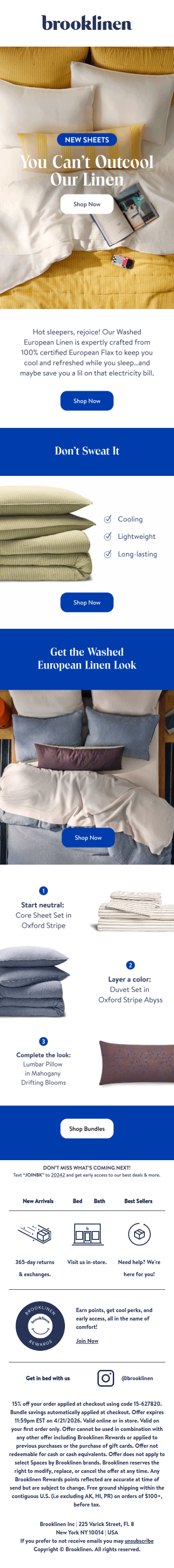 NEW Cool Linen Sheets for Warmer Weather