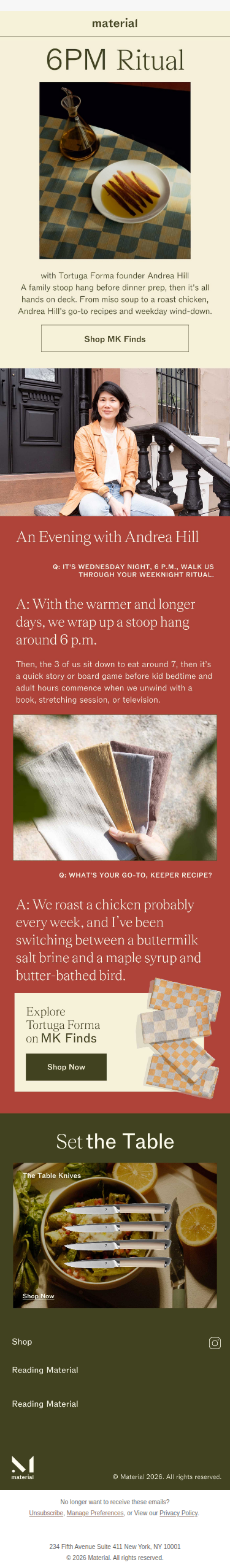 It's 6PM. How are you winding down?