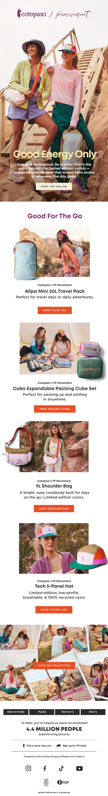 New Cotopaxi x FP Movement Collab