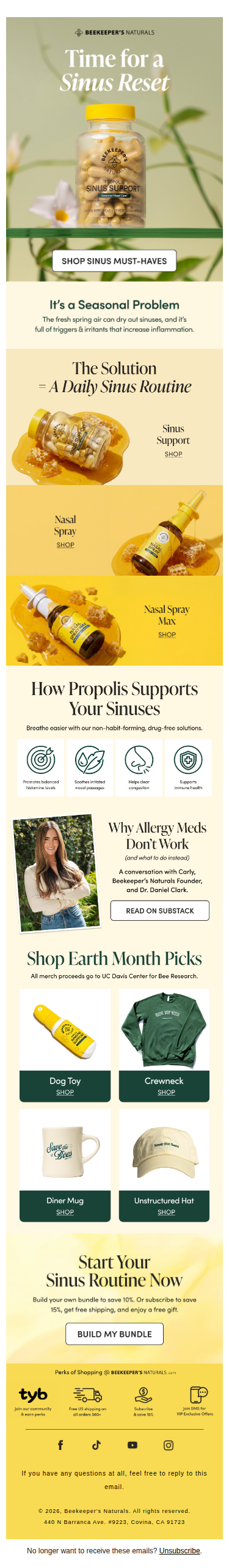 Propolis + Your Sinuses = the Perfect Spring Match  🌼