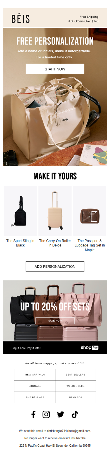 Free Personalization, Just for You