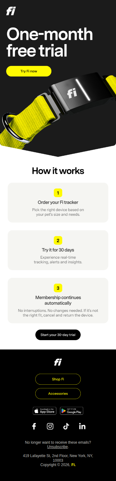 Try Fi free for 30 Days