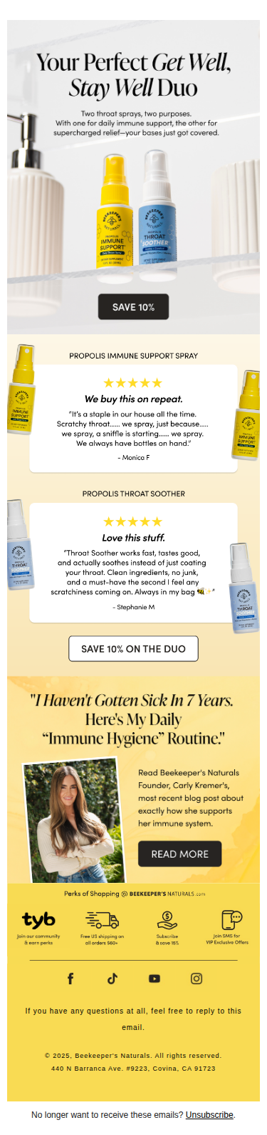 Your Perfect Throat Care Duo 💛