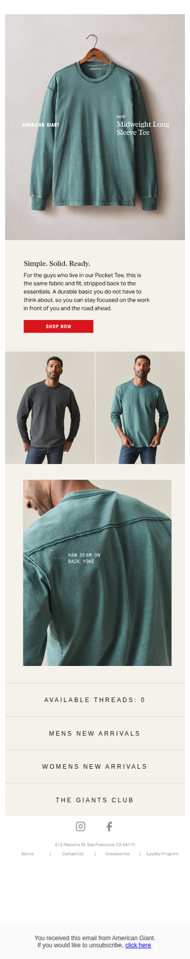 Long Sleeve Tee Built To Last