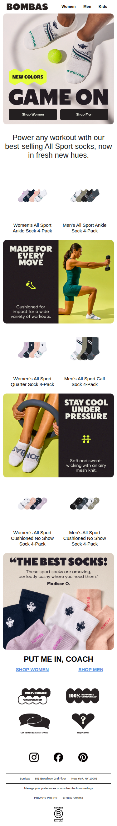 New All Sport Colors Just Landed (Softly)