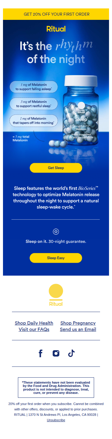 We all dream of better sleep (and 20% off)
