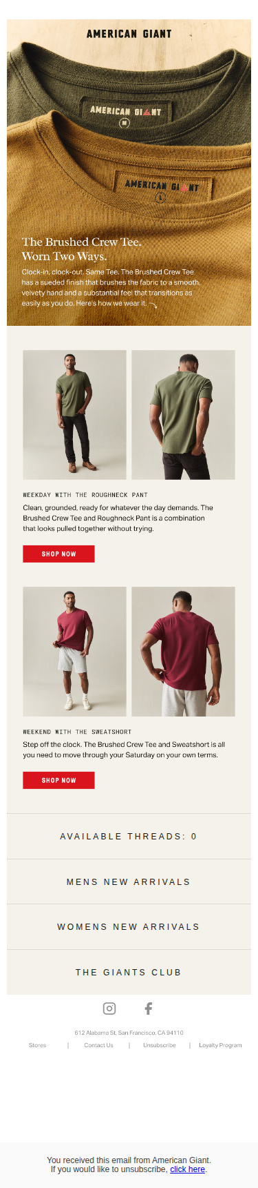 Styling The Smooth, Substantial, Brushed Tee