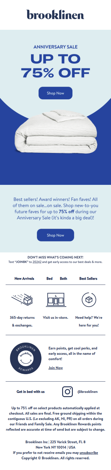 Shop up to 75% OFF our very best in bed