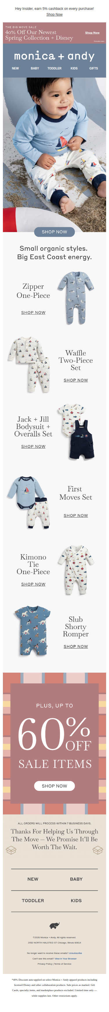 Coastal Styles for Baby ⛵ 40% Off