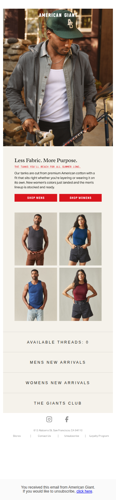 New Premium Tanks Are In