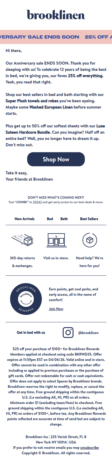 Our Anniversary Sale ENDS SOON