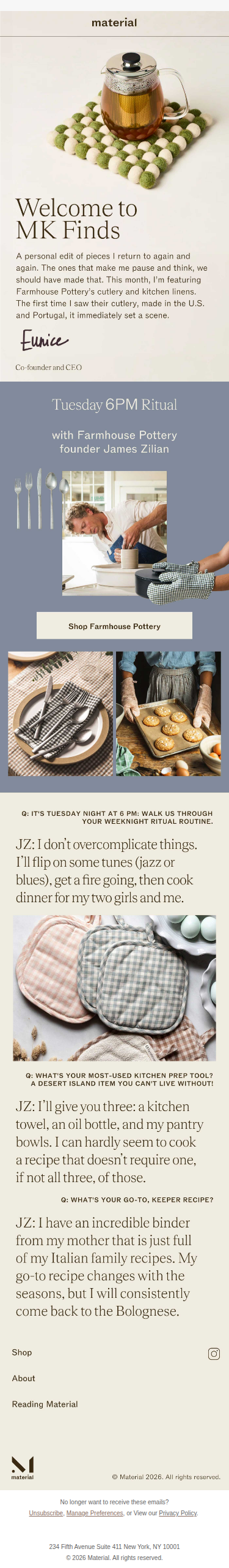 James Zilian's Tuesday 6 PM Ritual