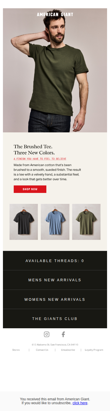 Brand New Tints For Brushed Tees