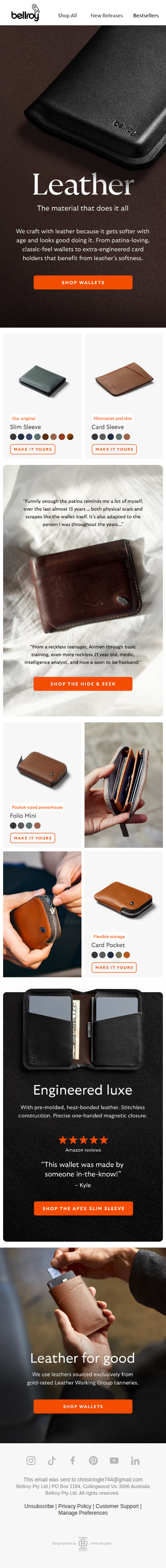 The leather paradox