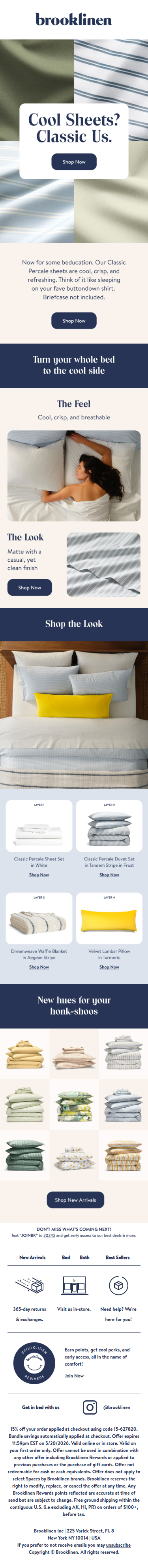 Cool Sheets? Classic Us.