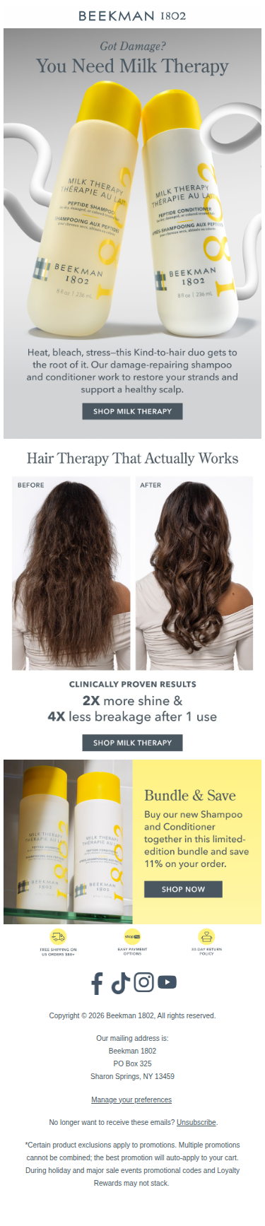 Unlock Gorgeous Hair with Milk Therapy ✨