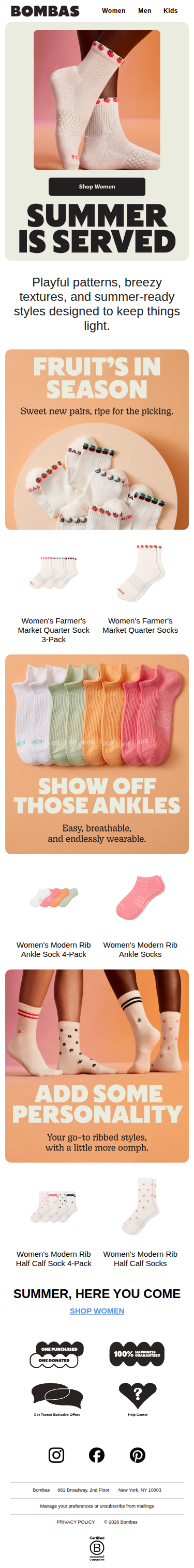 Fresh Drop: New Summer Socks