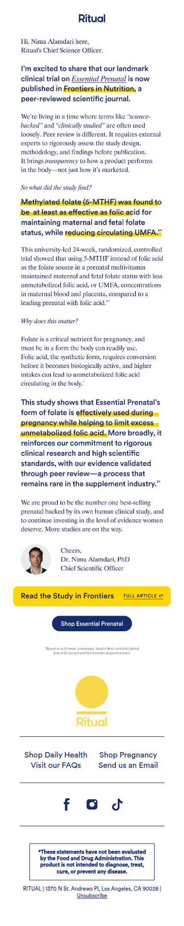 Our Essential Prenatal results are now published