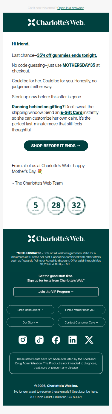 FINAL HOURS: 35% Off Gummies