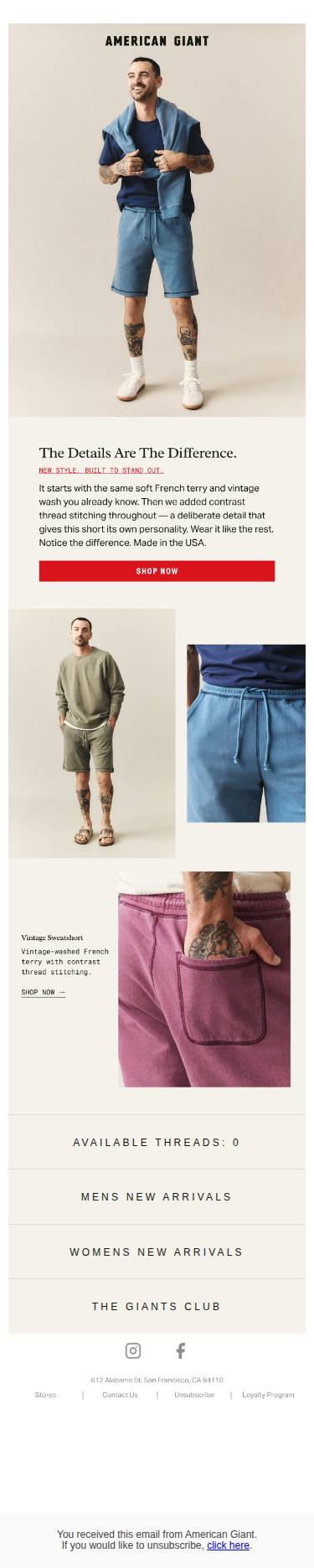 The Vintage Sweatshort Just Landed