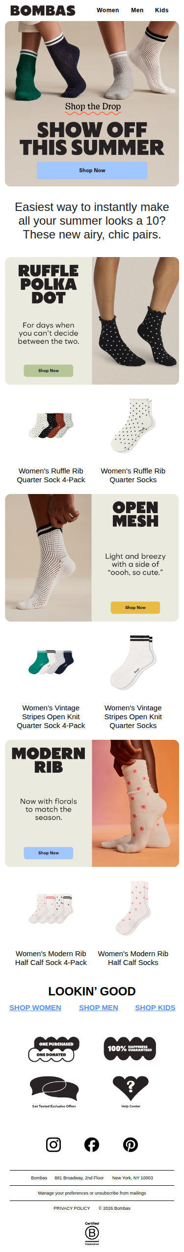 New Lightweight Socks for Summer