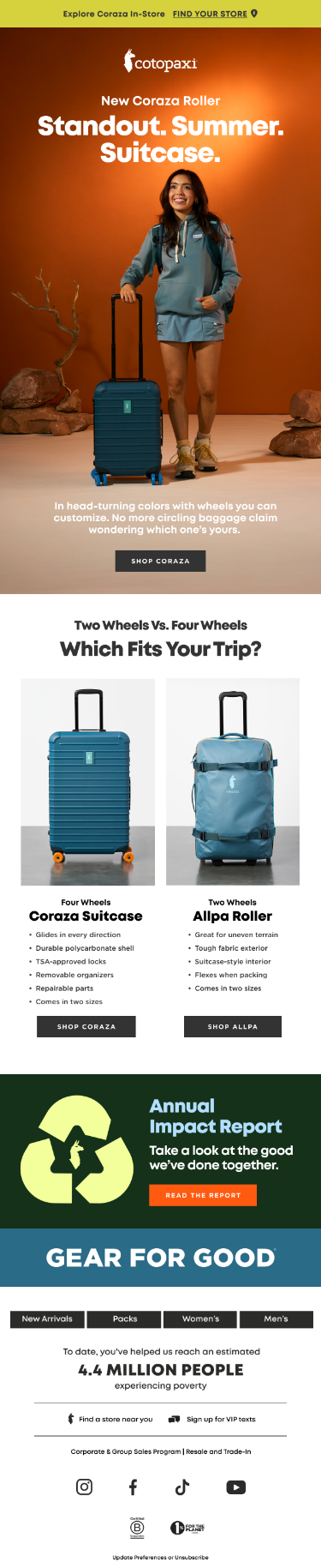 Your bags will never get lost again.