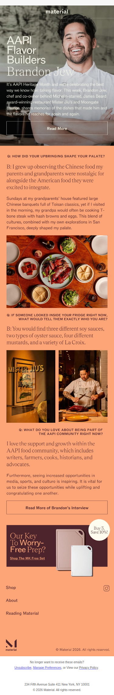 Dishes That Shaped Brandon Jew