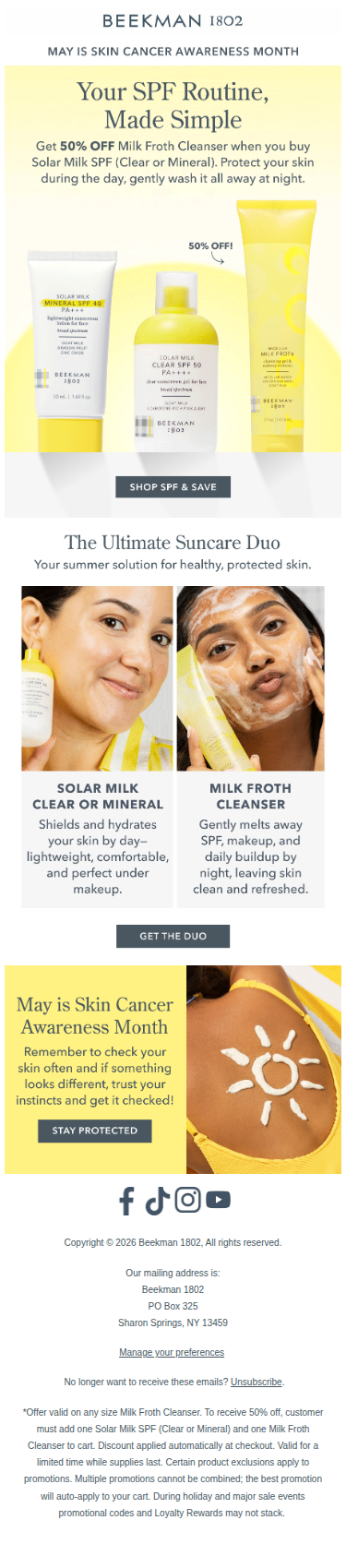 SPF + 50% Off? Yes Please. 💸☀️