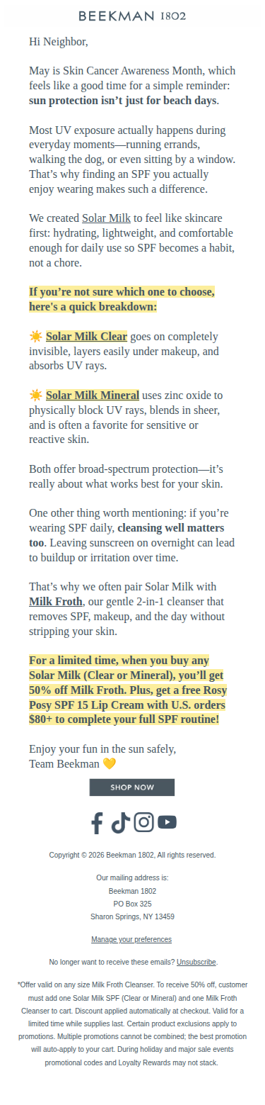 Hot Tip: Don't Forget SPF! ☀️❗