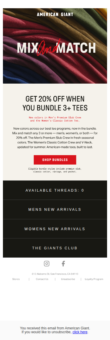 20% Off Bundles Of 3+ Tees
